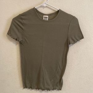 PINK brand green T-shirt. Size xs.